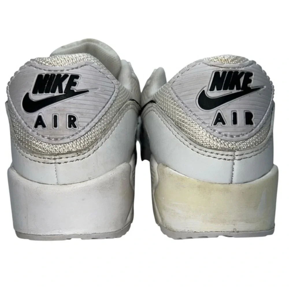 Nike Air Max 90‎ Womens 7.5 White Black Casual Sneakers Athletic Shoes